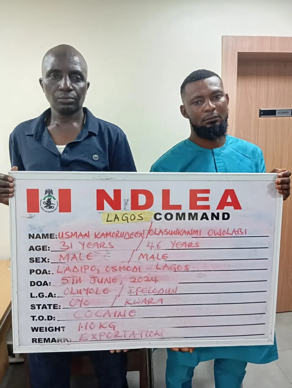 Hajj 2024: NDLEA arrests Intending Pilgrims With Cocaine Consignments In Lagos