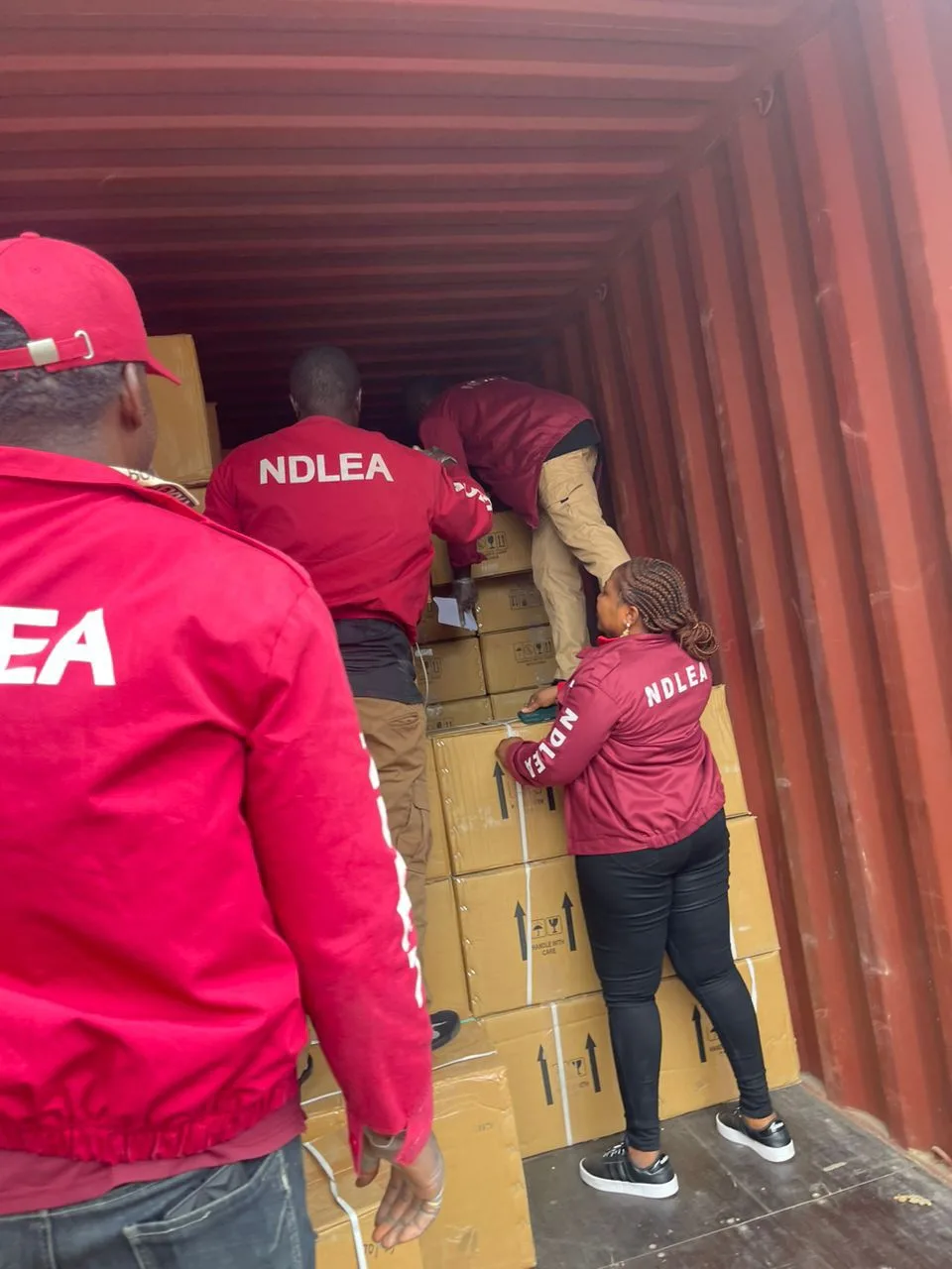 NDLEA intercepts 31 million pills, bottles of opioids worth N17.9billion at Lagos, PH ports . Recovers tramadol consignment in cosmetics packs, as wanted ex-beauty queen surrenders after 8 months in hiding