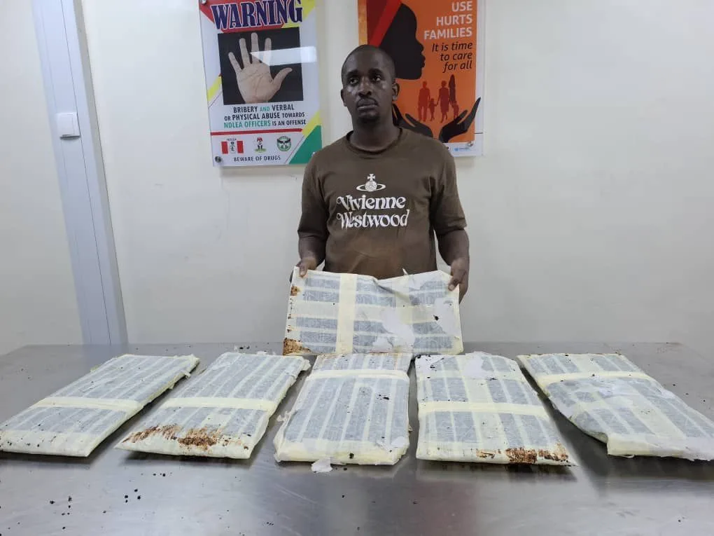 Thailand returnee arrested with N3.1billion heroin concealed in six bags at Lagos airport