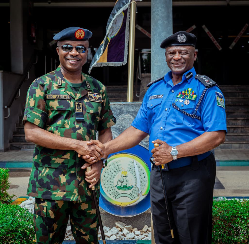 Police — Air Force Strengthens Partnership On Joint Security Operations.. Chief of Air Staff Visits Disu