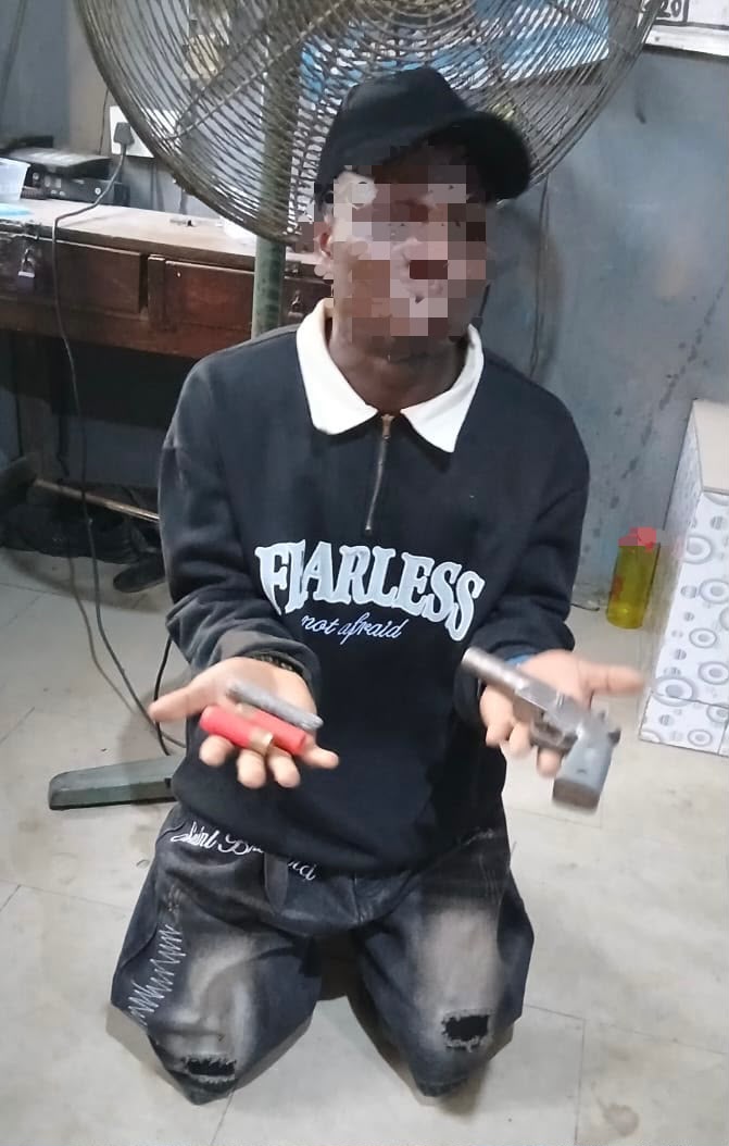 Lagos Police Apprehend Suspect Over Possession Of Firearm, Recover Locally Made Pistol, Cartridges